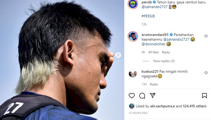 Persib Pamerkan Model Rambut Baru Zalnando